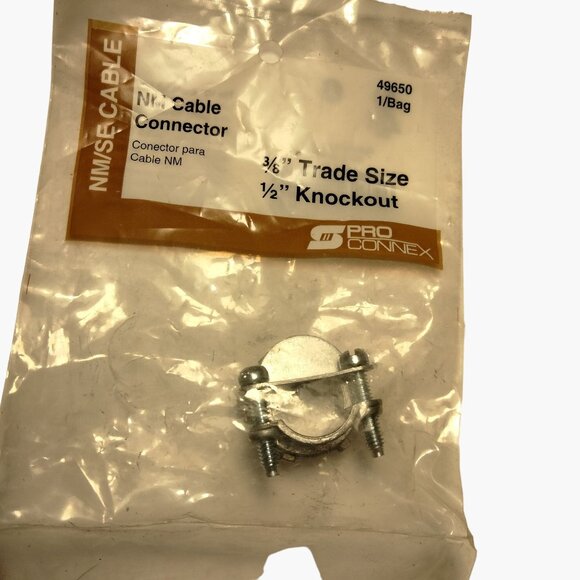NM SE Cable Connector 49650 half inch Knockout Coupling - Picture 2 of 7